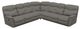 La-Z-Boy® James 5-Piece Charcoal Manual Reclining Sectional-0