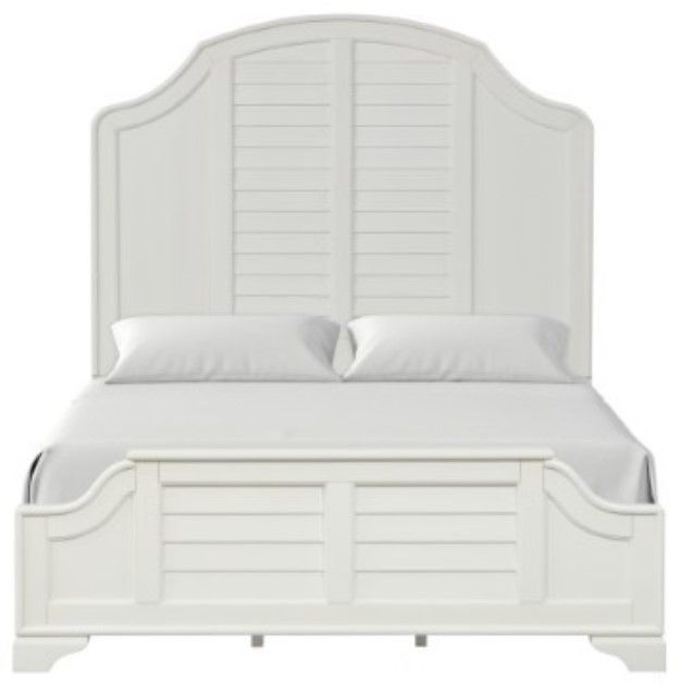 Furniture of America® Whitehaven Antique White Queen Panel Bed-1
