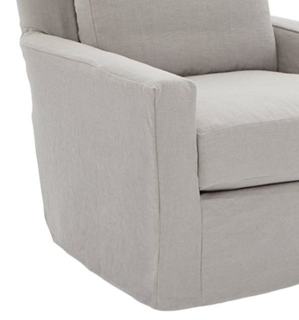 Four Seasons Customizable Reynolds Slipcovered Swivel Glider -1