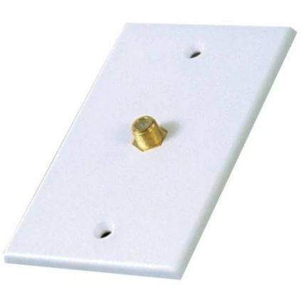 RCA Single Coaxial In-Line Wall Plate-0