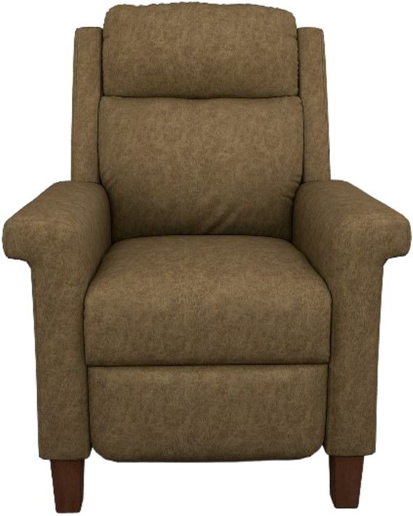 Best® Home Furnishings Customizable Prima Manual High Leg Recliner with Dark Walnut Legs-1
