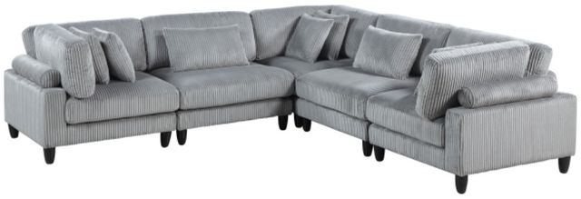 Homelegance® Robstown 5-Piece Gray Modular Sectional-0