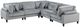 Homelegance® Robstown 5-Piece Gray Modular Sectional-0