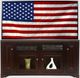 American Heartland Manufacturing Poplar 66" Entertainment Console-1