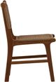 Dovetail Furniture Dallas Light Brown Wood Outdoor Dining Armless Chair-2