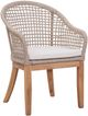 John Thomas Furniture® Parks Brown and White Rattan Outdoor Shenandoah Dining Chair-0