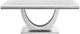 Coaster® Kerwin White Glass Top Dining Table with Chrome Base-1
