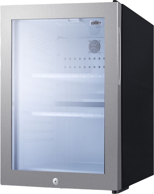 Summit® 16" 1.2 Cu. Ft. Stainless Steel Freestanding Beverage Center-1