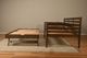 Kodiak Furniture Boho 42.5" Linen Stone/Rustic Walnut Twin Daybed with Mattress-2