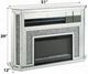 ACME Furniture Noralie Diamond/Mirrored Fireplace with LED-2