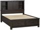 Liberty Furniture Thornwood Hills 3-Piece Rock Beaten Brown Queen Bookcase Bedroom Set-1