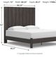 Signature Design by Ashley® Fraluna Charcoal King Panel Bed-2
