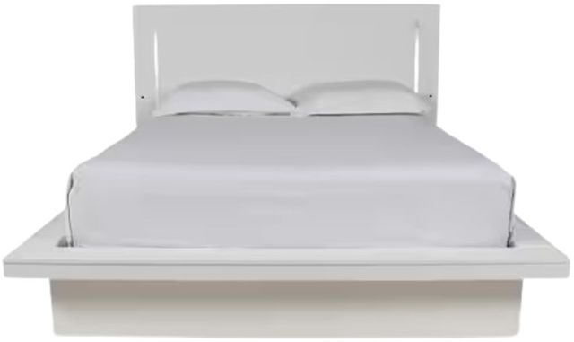 New Classic® Home Furnishings Sapphire 4-Piece White Queen Panel Bedroom Set-2