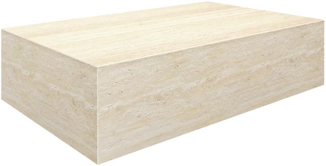 Worldwide Homefurnishings Inc. Artemis Travertine Rectangular Coffee Table-0