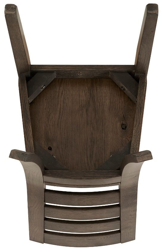 Artisan & Post by Vaughan-Bassett Dovetail Aged Gray Horizontal Slat Dining Side Chair-3