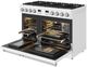 Thor Kitchen A Series 48" White Matte Pro Style Gas Range with Stainless Steel Hardware-5