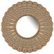 A & B Home Aubrey Gold Round Radiant Mirror-0