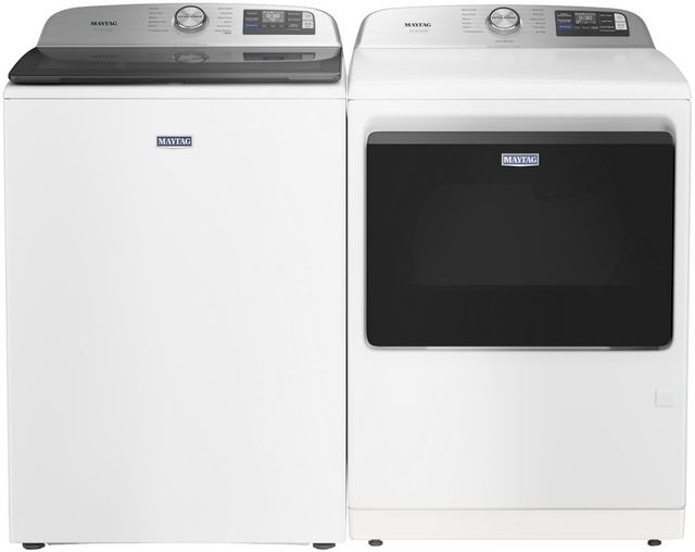 Maytag® White Top Load Washer & Gas Dryer Laundry Pair-0