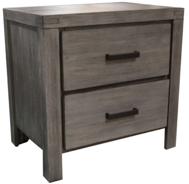 American Wholesale Furniture Copeland Gray Nightstand-0