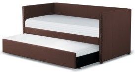 Mazin Furniture Therese Chocolate Daybed With Trundle-1