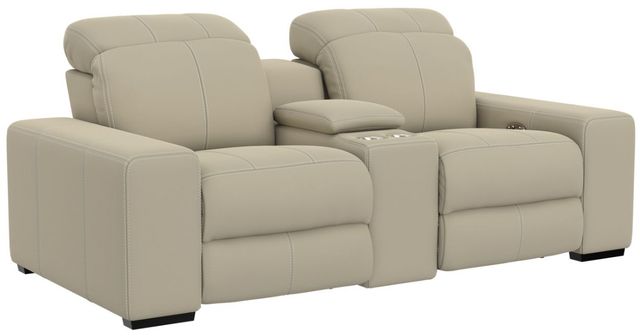 Catnapper Ferrara Smoke Power Reclining Console Loveseat with Adjustable Headrest and Zero Gravity-0