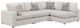 Coaster® Serene 4-Piece Beige Modular Sectional-0