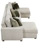 Homelegance® Isla 3-Piece Sage Sand Reversible Chaise Sectional with Pull-out Bed-4