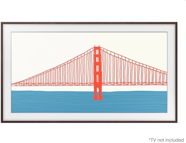 Samsung The Frame Customizable 65" Brown Modern Bezel-2