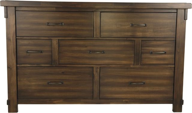 Signature Design by Ashley® Lakeleigh Dark Brown Dresser and Mirror-1