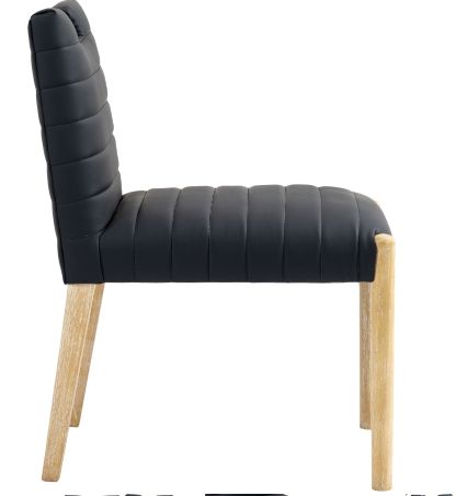 Meridian Furniture Aimee Black Vegan Leather Dining Side Chair-2