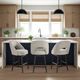 Armen Living Adrian 2-Piece Gray Wood/Morning Fog Counter Stool Set-1