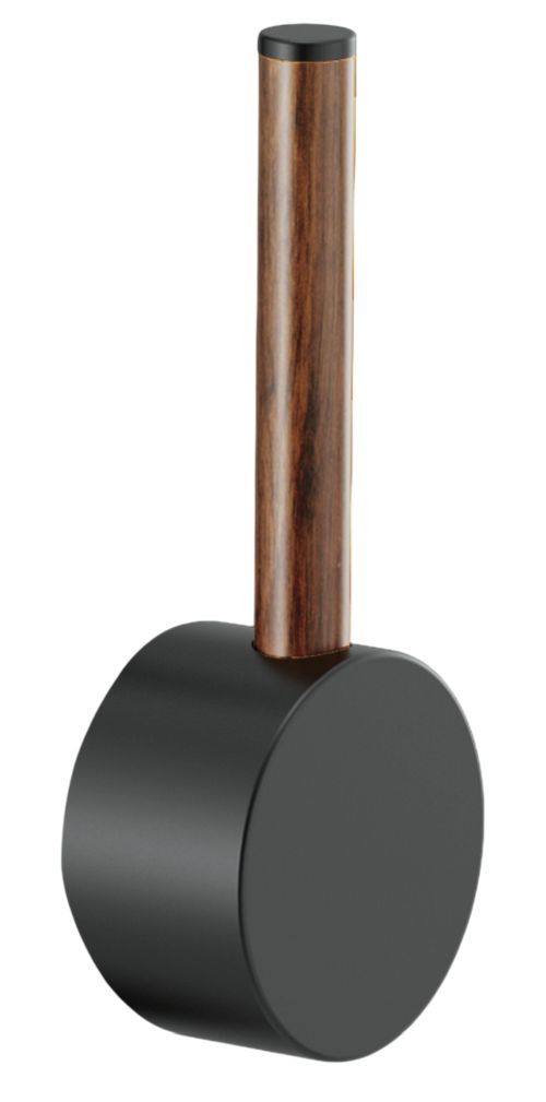 Brizo Odin® Matte Black Faucet Wood Lever Handle Kit-0