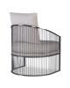 Century® Chair Ruffalo Black Nickel Barrel Chair-1