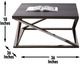 Steve Silver Co. Aegean 3-Piece Black Occasional Table Set with Black Nickel Base-3