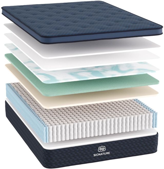 Brooklyn Bedding Signature 13.5" Hybrid Medium Euro Top Twin XL Mattress in a Box-2