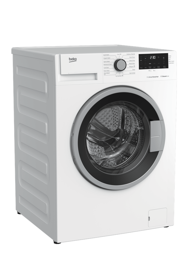 Beko White Front Load Washer & Electric Dryer Laundry Pair-3