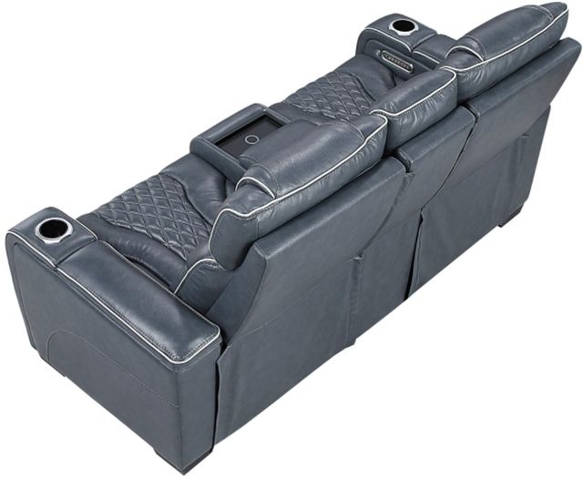 Homelegance® Apex Blue Double Power Reclining Console Loveseat-4
