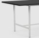 EQ3 Kendall 66'' Black Oak Top Dining Table-1