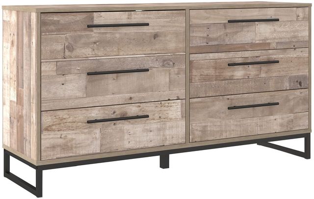 Signature Design by Ashley® Neilsville 3-Piece Whitewash Full Platform Bed Set-2