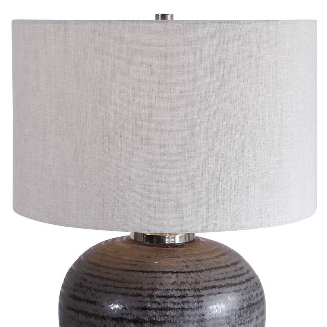 Uttermost® Mikkel Charcoal Table Lamp-4