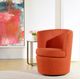 Stylecraft Dann Foley Lifestyle Orange Swivel Chair-1