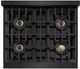 ZLINE 30" 4.2 cu. ft. Dual Fuel Range with 4 Burner DuoPro™ Cooktop and Electric Convection Oven in Black Stainless Steel-3