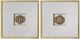 Crestview Collection Metallic Times 2-Piece Gold Wall Art Set-0