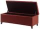 Olliix by Madison Park Rust Red Shandra Tufted Top Storage Bench-3