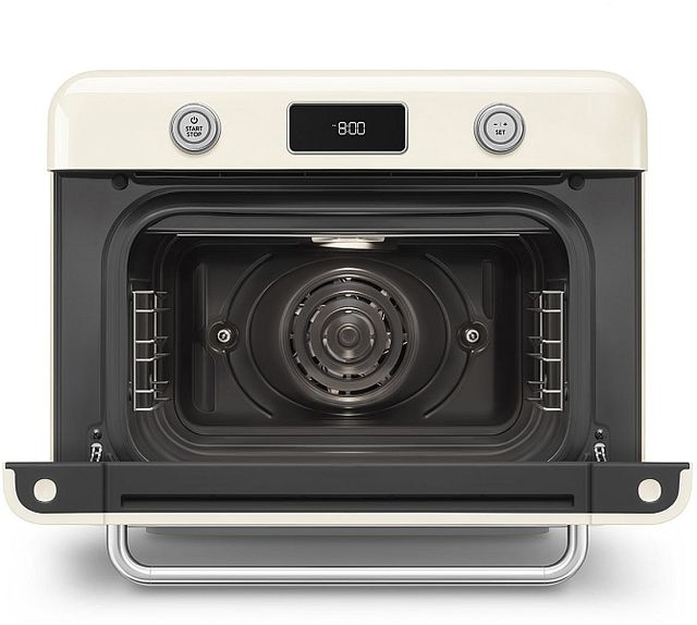 Smeg 50's Style 20" Cream Countertop Combi Steam Oven-4