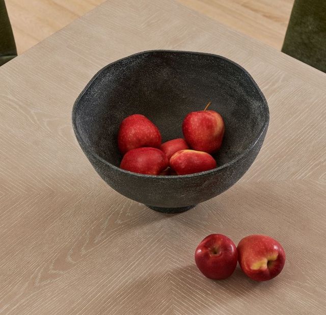 Uttermost® Komorebi Matte Black Indoor-Outdoor Ceramic Bowl-3