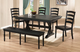 Winners Only® Quails Run Ebony 84" Trestle Table with 18" Butterfly Leaf-0
