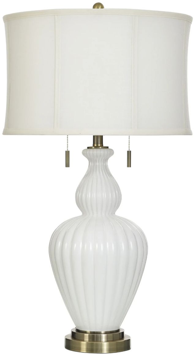Stylecraft Erzican White Table Lamp-0