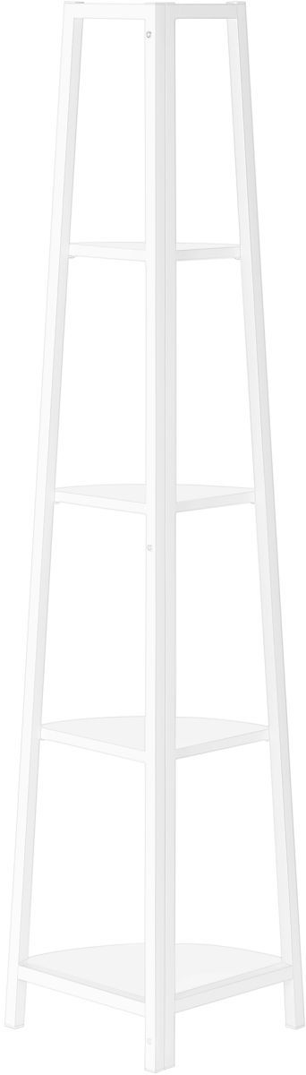 Monarch Specialties Inc. White Corner Bookcase-3