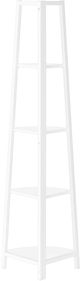 Monarch Specialties Inc. White Corner Bookcase-3
